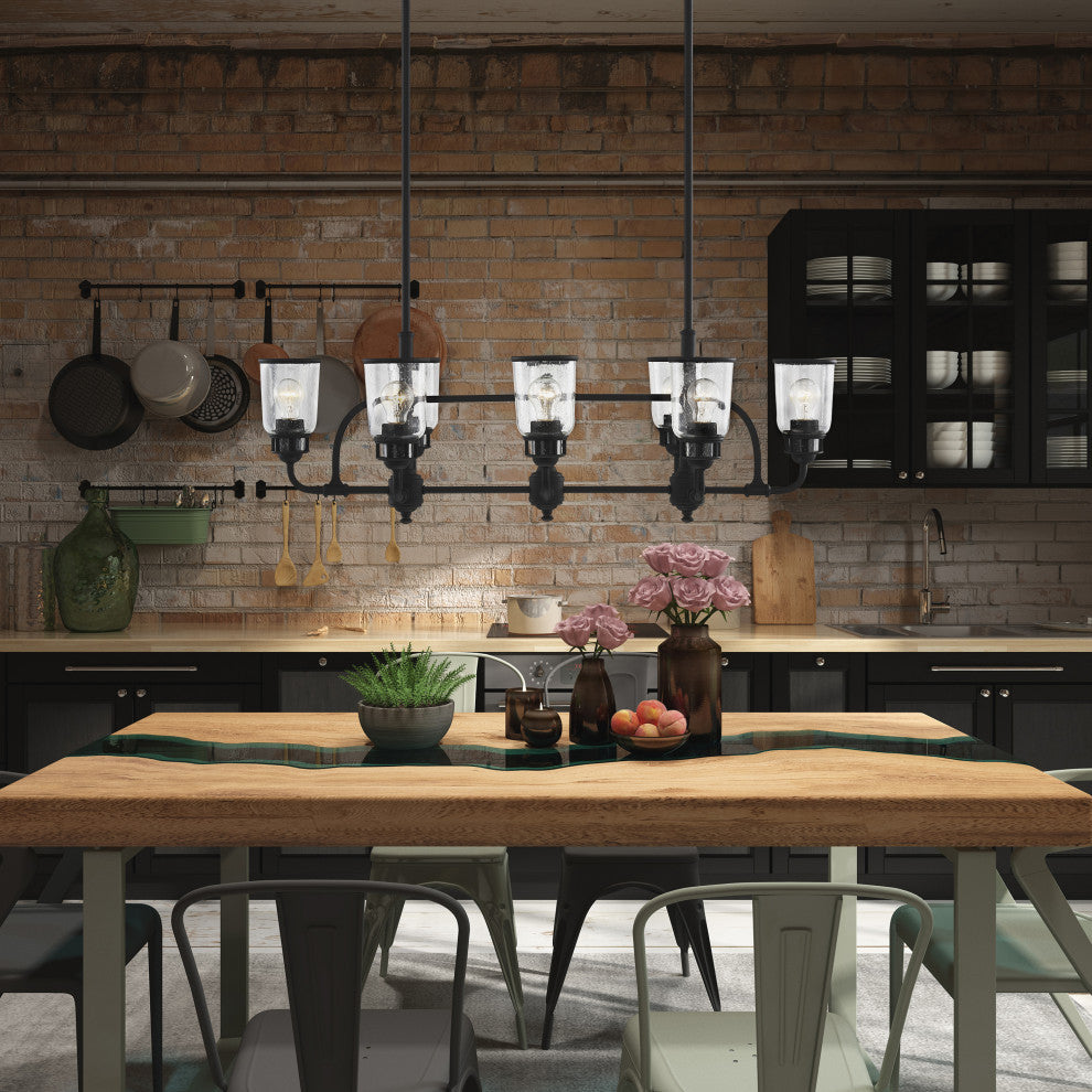 Livex Lighting Lawrenceville 8 Light Linear Chandelier