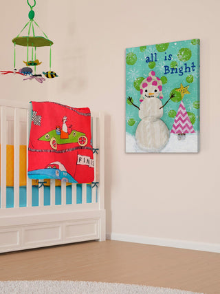 "All is Bright" Painting Print on Wrapped Canvas