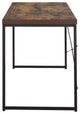 ACME Bob Console Table, Weathered Oak and Black Finish