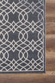 Abani Quartz QRZ180A Grey White Traditional Moroccan Trellis Area Rug