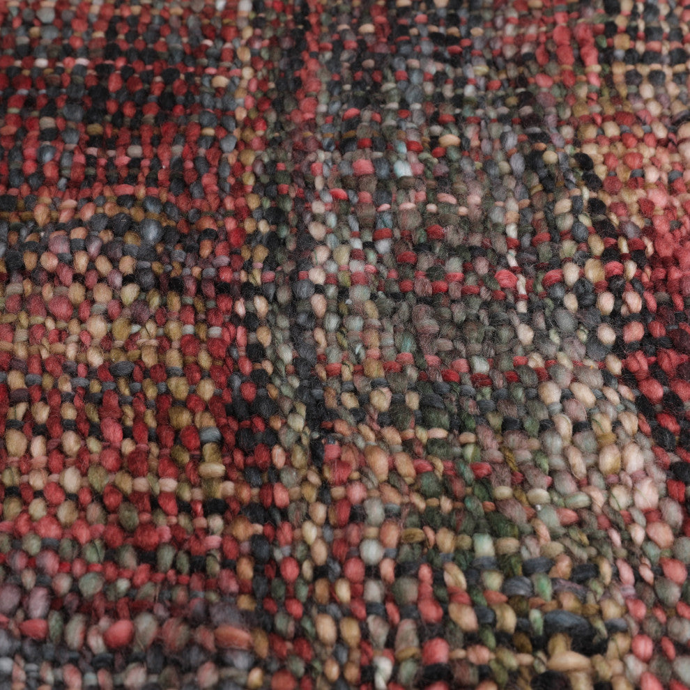 Bridger Boho Handcrafted Fabric Throw Blanket, Dark Multicolor
