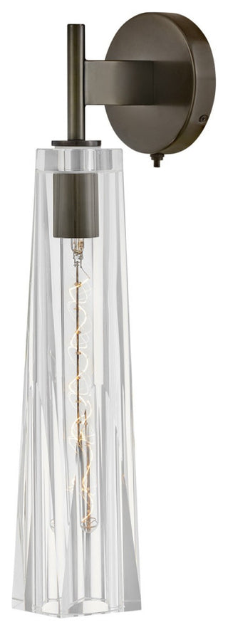 Cosette LED Wall Sconce, Black Oxide With Clear glass