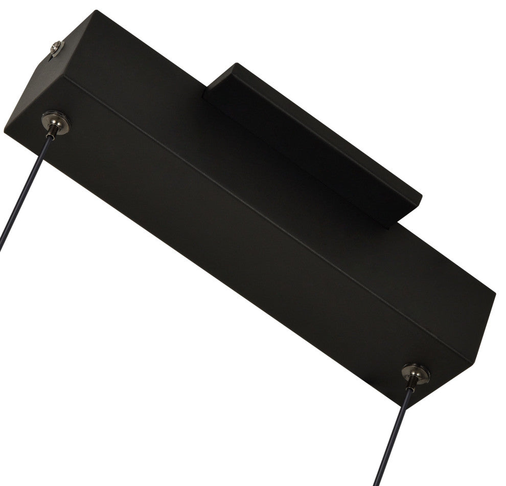 Wezen 48" ETL Certified Integrated LED Height Adjustable Chandelier, Black