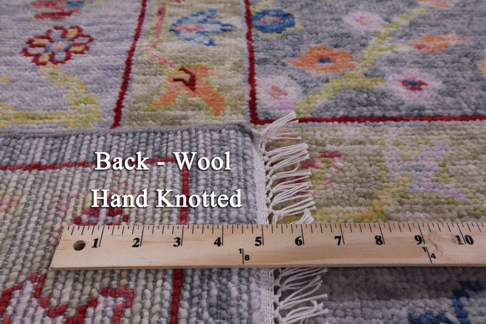 8' 11" X 11' 8" Handmade Turkish Oushak Wool Rug - Q14822