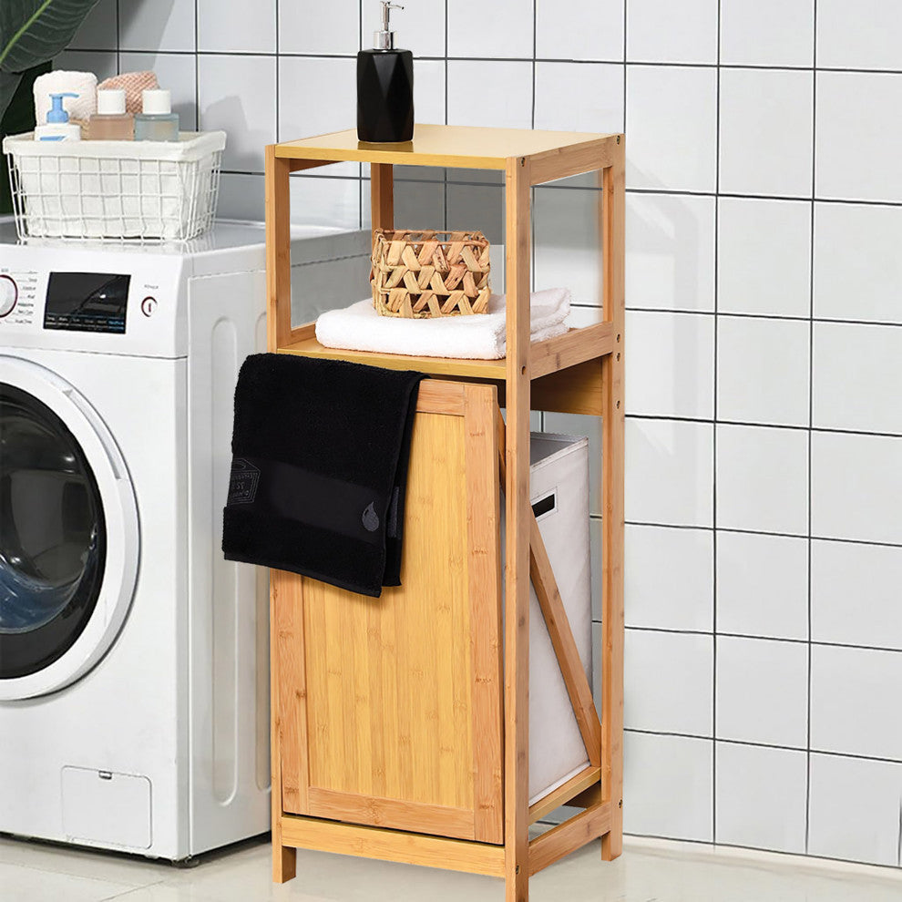Tilt-Out Laundry Linen Hamper Cabinet, Mahe