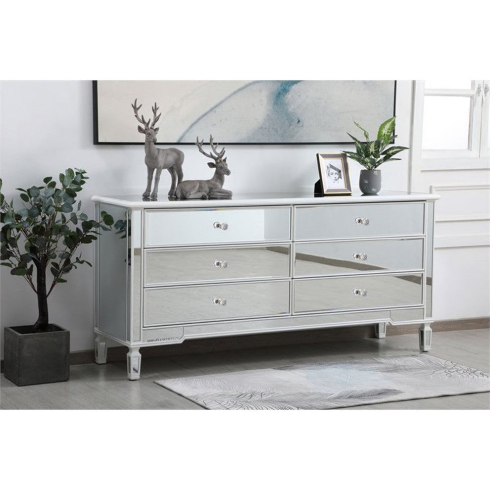 Elegant Decor Contempo Chest Antique White