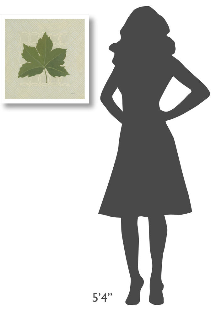 "Forest Leaves I no Lines" Digital Paper Print by Kathrine Lovell, 20"x20"