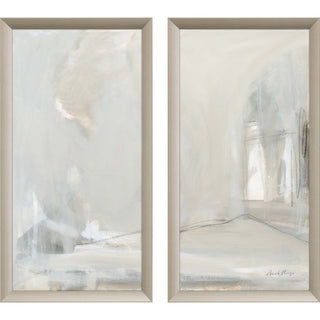 Delicate Gray, 2-Piece Set Framed Art