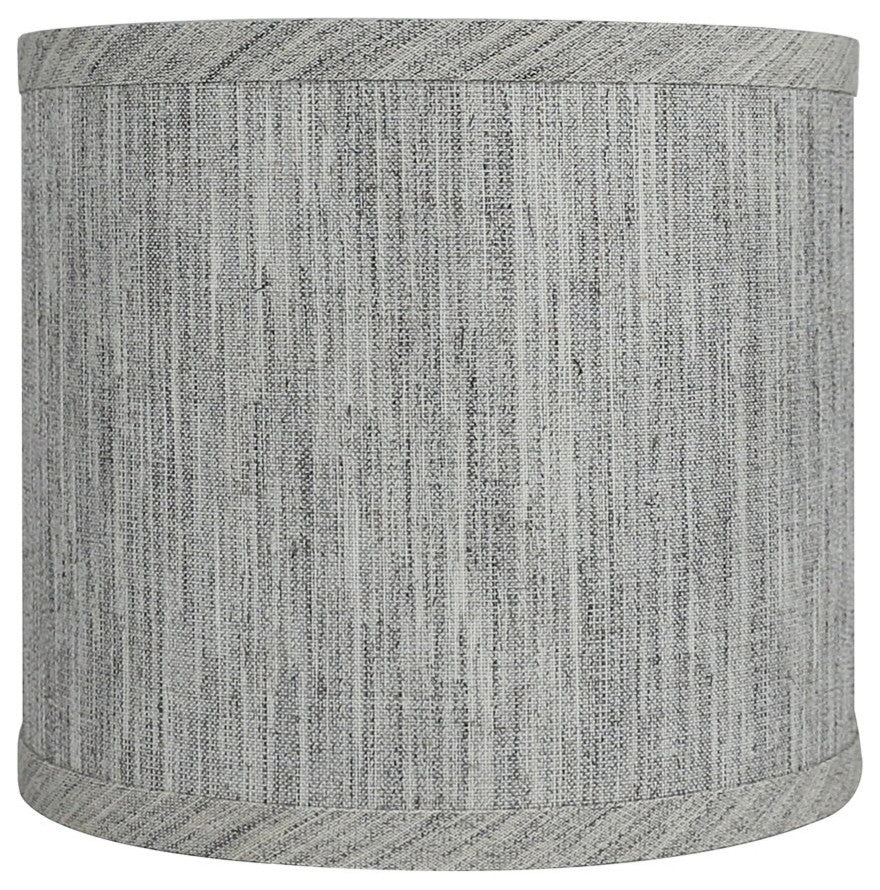 Classic Drum Smooth Linen Lamp Shade, Storm, 8"