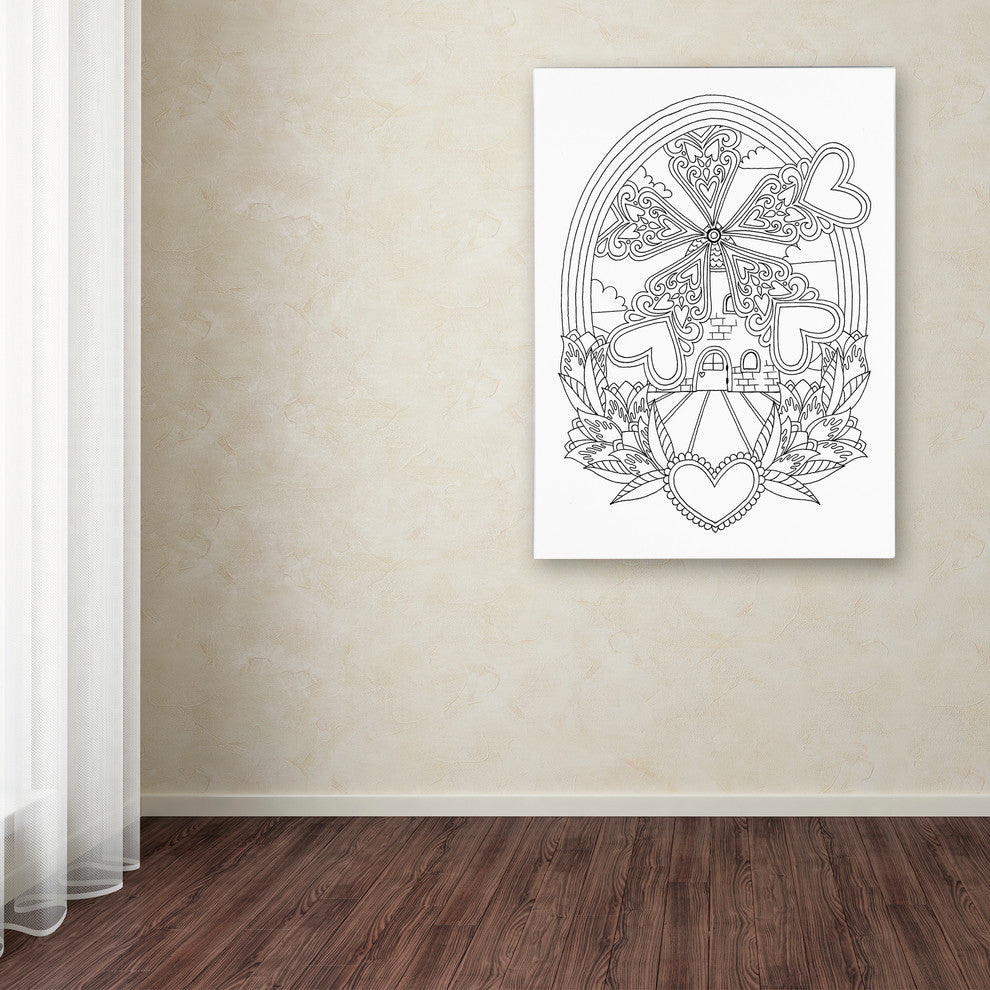 Hello Angel ''Decorative Windmill'' Canvas Art, 24x18