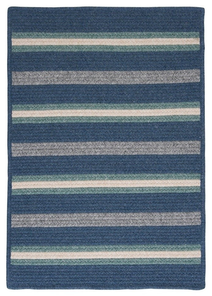 Colonial Mills Salisbury LY59 Denim Contemporary Area Rug, Rectangular 8'x11'