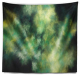 Perfect Green Starry Sky Abstract Wall Tapestry, 80"x68"