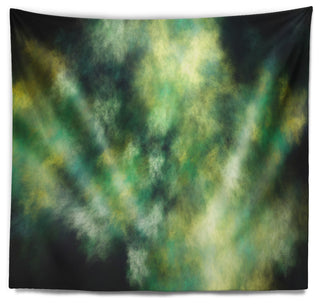 Perfect Green Starry Sky Abstract Wall Tapestry, 80"x68"