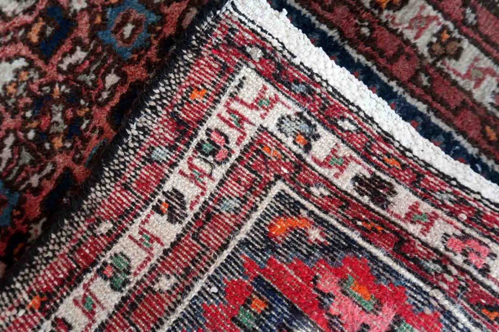 Handmade Vintage Persian Hamadan Rug 2'x2.8', 62cmx86cm, 1970s