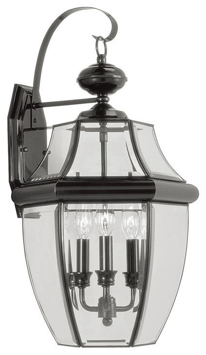 Monterey Outdoor Wall Lantern, Black