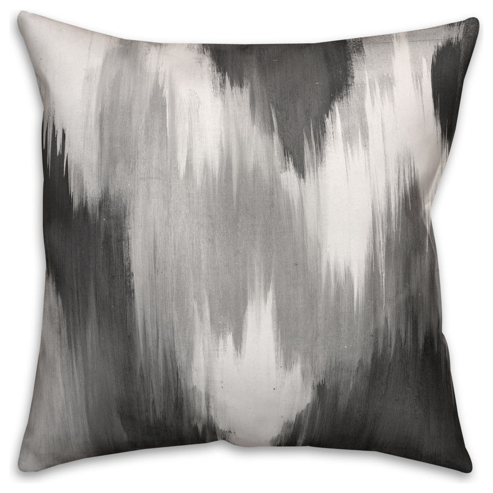 Abstract Gray Pattern 20x20 Spun Poly Pillow Cover