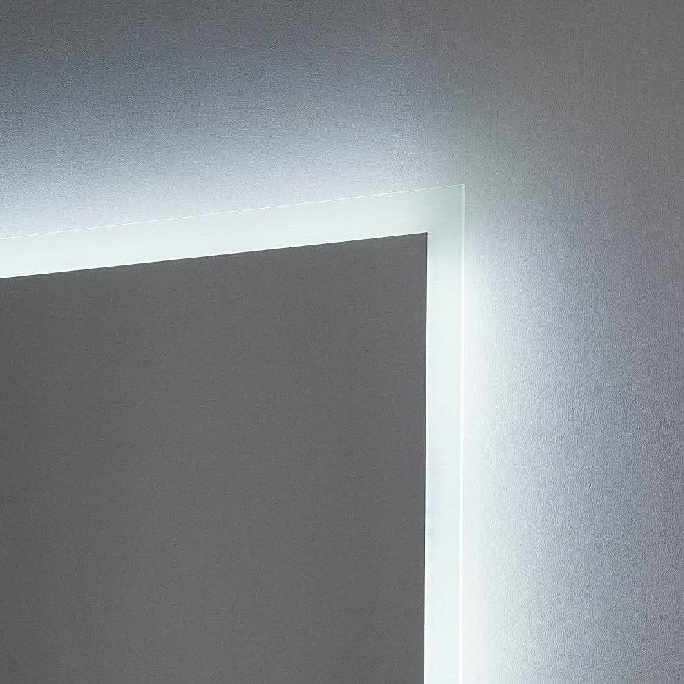 30x36 In. Smart Touch Backlit Dimmable Multi-Color Anti-Fog LED Vanity Mirror