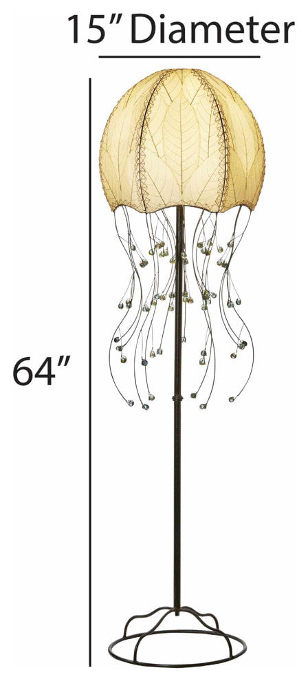 Jellyfish Floor Lamp, Natural
