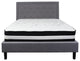 Roxbury Queen Size Tufted Upholstered Platform Bed With Pocket Spring Mattress