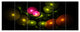 Multi Color 3D Surreal Circles, Abstract Wall Art Canvas, 70"x28", 6 Panels