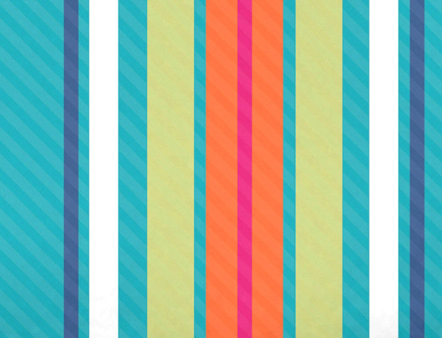 Multi-Stripe, Stripe Print Bath Towel, Turquoise