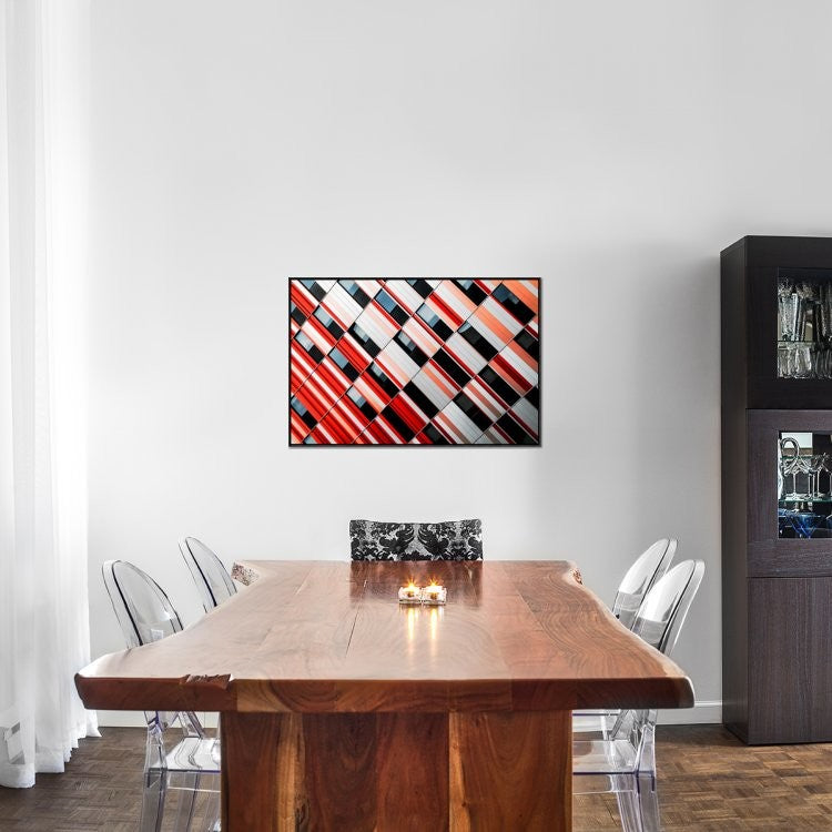 "Mo-Za" Framed Canvas Giclee by Gilbert Claes, 37x25"