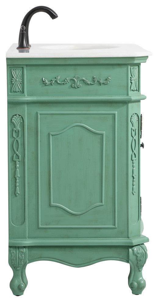 Bathroom Vanity, Vintage Mint, 36", Single Sink