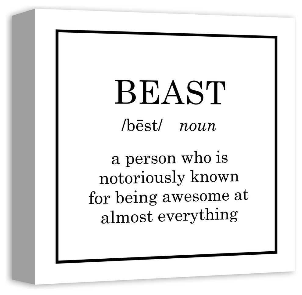 Beast Definition 12x12 Canvas Wall Art