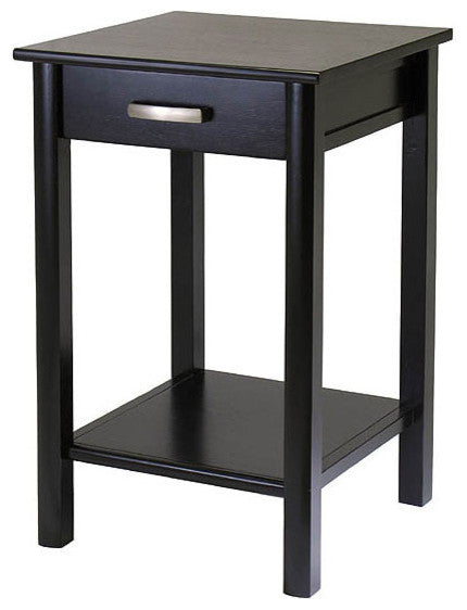 Liso End Table/Printer Table With Drawer And Shelf