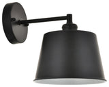 Black Finish 1-Light Wall Sconce