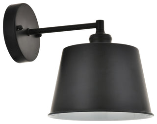 Black Finish 1-Light Wall Sconce