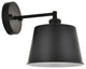 Black Finish 1-Light Wall Sconce