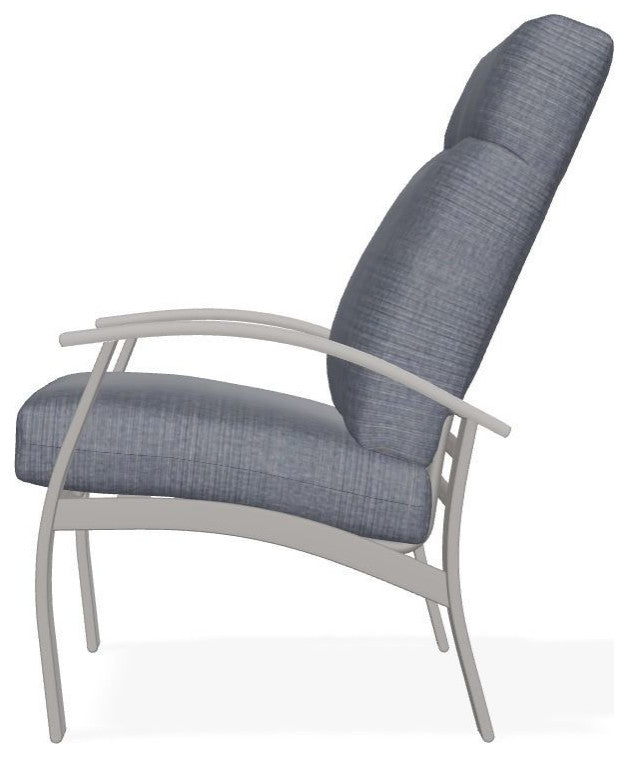 Belle Isle Cushion Outdoor Armchair, Proven Denim/Warm Gray