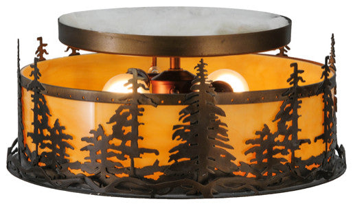 16W Tall Pines Flushmount