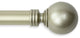 Globe Curtain Rod, Light Gold, 28"-48"