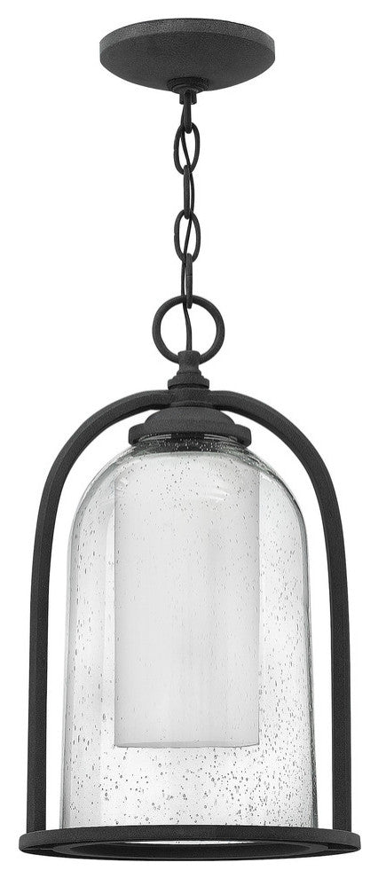 Hinkley Quincy Outdoor Large Hanging Lantern, Aged Zinc