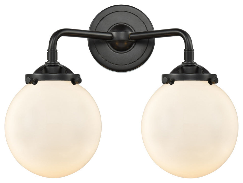 Innovations Lighting 284-2W-Ob-G201-6-Led 2 Light Dimmable Led 14" Sconce