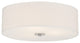 Access Mid Town 3-Light LED Flush Mount Brushed Steel