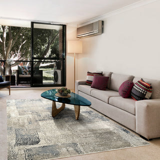 Dynamic Rugs Refine Shrink Poly Area Rug, Beige Slate, 7'x9'6"