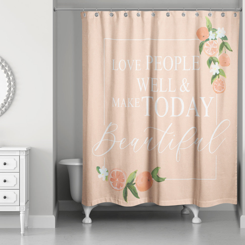 Love People 2 71x74 Shower Curtain
