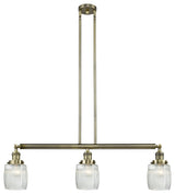 Innovations Lighting 213-Ab-S-G302-Led 3 Light Dimmable Led 38" Island Light