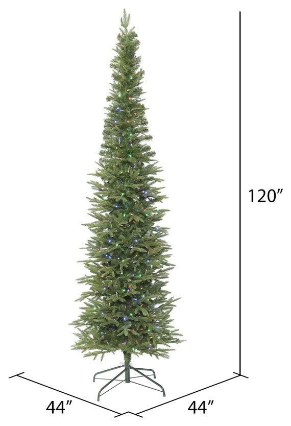 Bixley Fir Christmas Artificial Tree , Multi-color, 10'