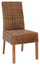 Vessa 18"h Rattan Side Chair (set Of 2) Light Brown