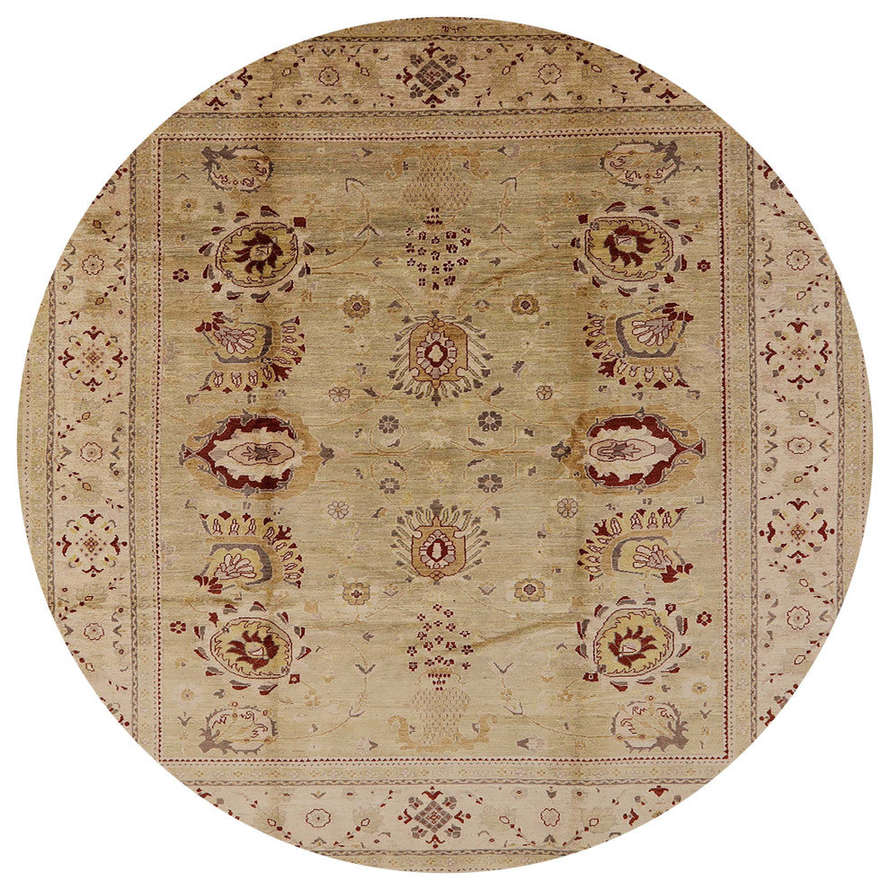 Ahgly Company Indoor Round Mid-Century Modern Area Rugs, 5' Round