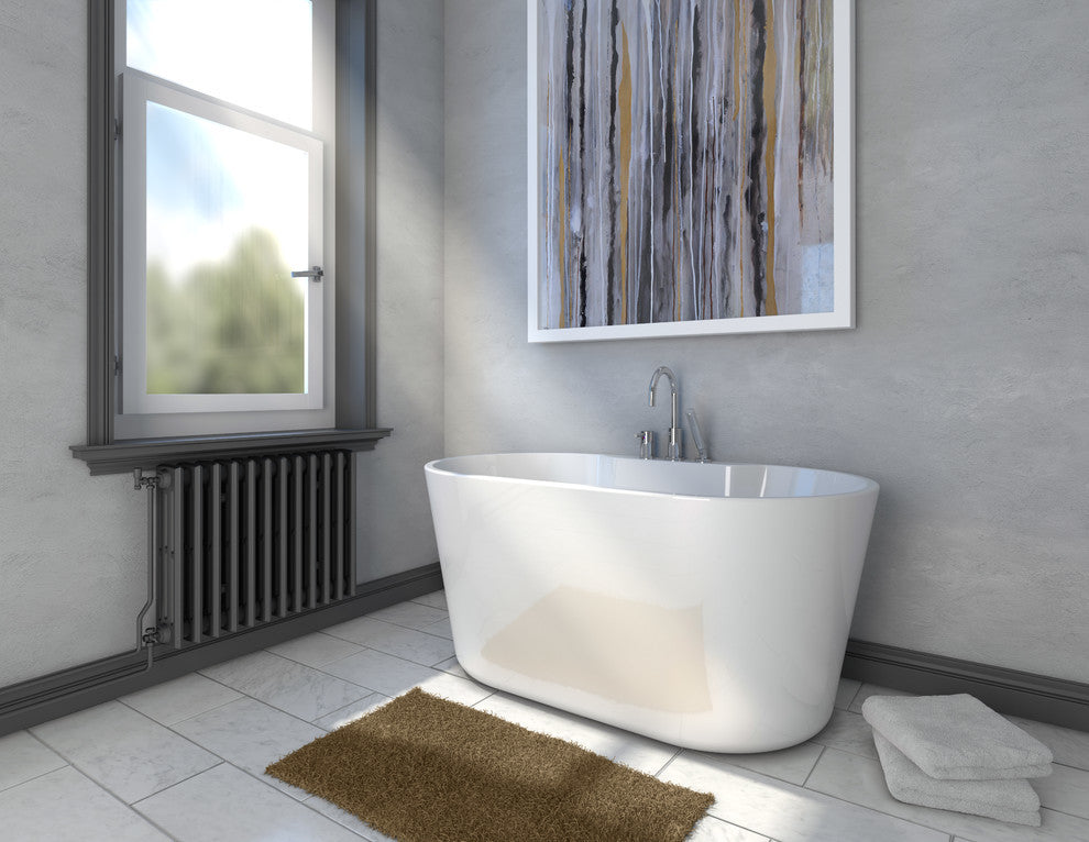 Retro 56" Freestanding Tub With Faucet