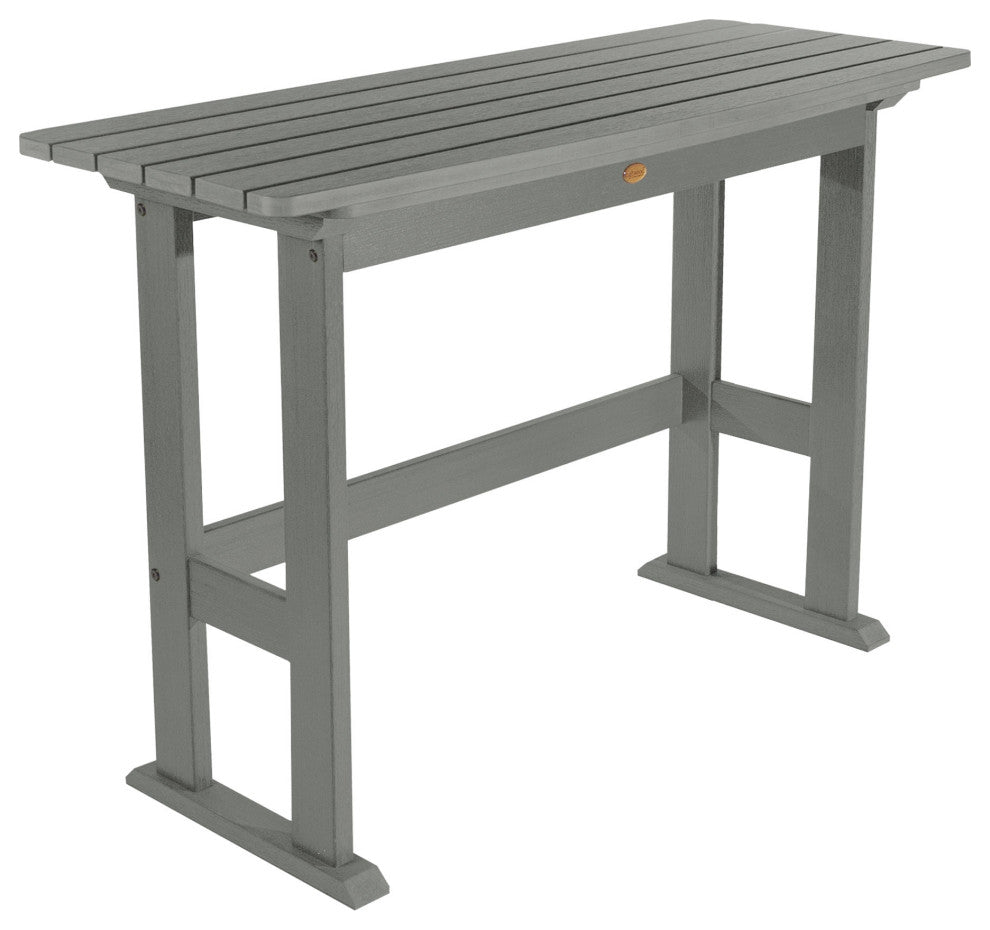 Highwood Lehigh Counter Height Balcony Table, Coastal Teak