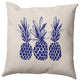 16" x 16" Pineapples Decorative Throw Pillow, Indigo Blue