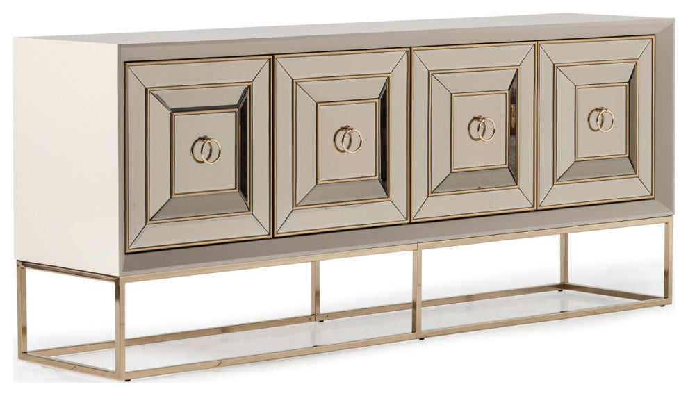 Madison Console, Glistening Gold