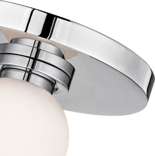 Taft 1-Light Wall Sconce With Opal Matte Shade, Finish: Polished Chrome