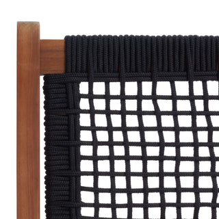 Safavieh Kobina 5 Piece Outdoor Living Set, Natural/Black Rope